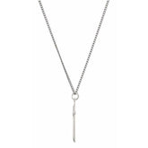 Sterling Silver 25.7x14 mm Cross 18" Necklace